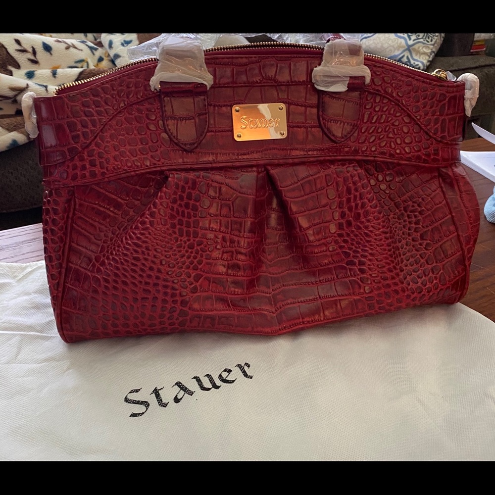 Stauer crocodile leather purse